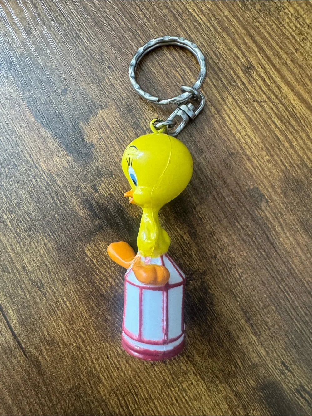 Vintage‎ 1996 Tweety Bird Birdcage Keychain Warner Bros Looney Tunes PVC